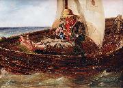 Hermann Eschke Der Fischer oil painting